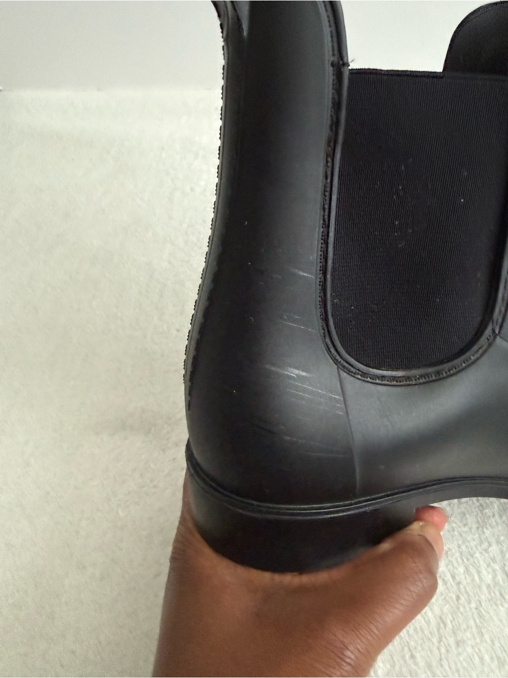 Capelli Black Chelsea Waterproof Rain Boots Women's Size 8 - Picture 10 of 12